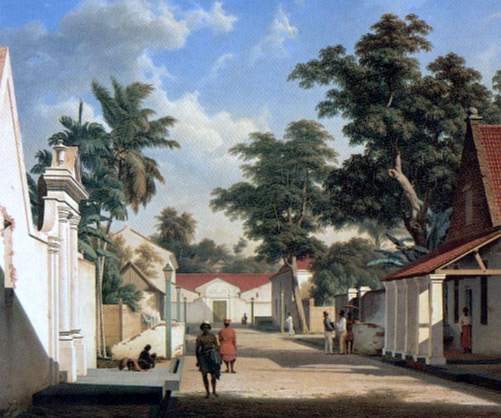 Dutch street in the town of Makassar