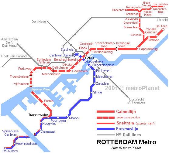 rotterdam metro map