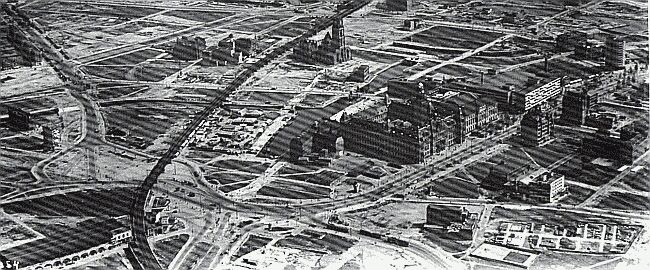 hofplein1945luchtfotovoorrekonstruktie