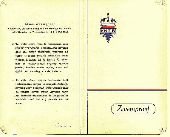 zwemproefeisen